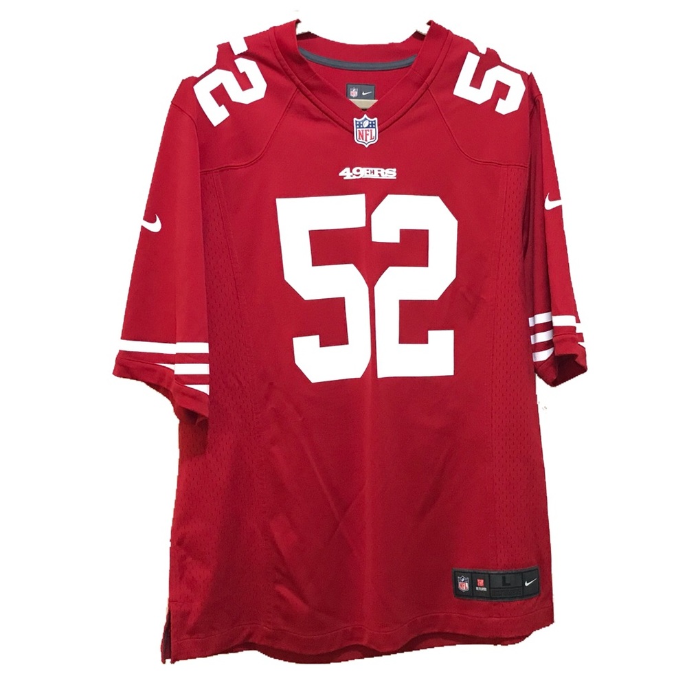 NFL Team Jersey 49ers Patrick L. Willis Large Red